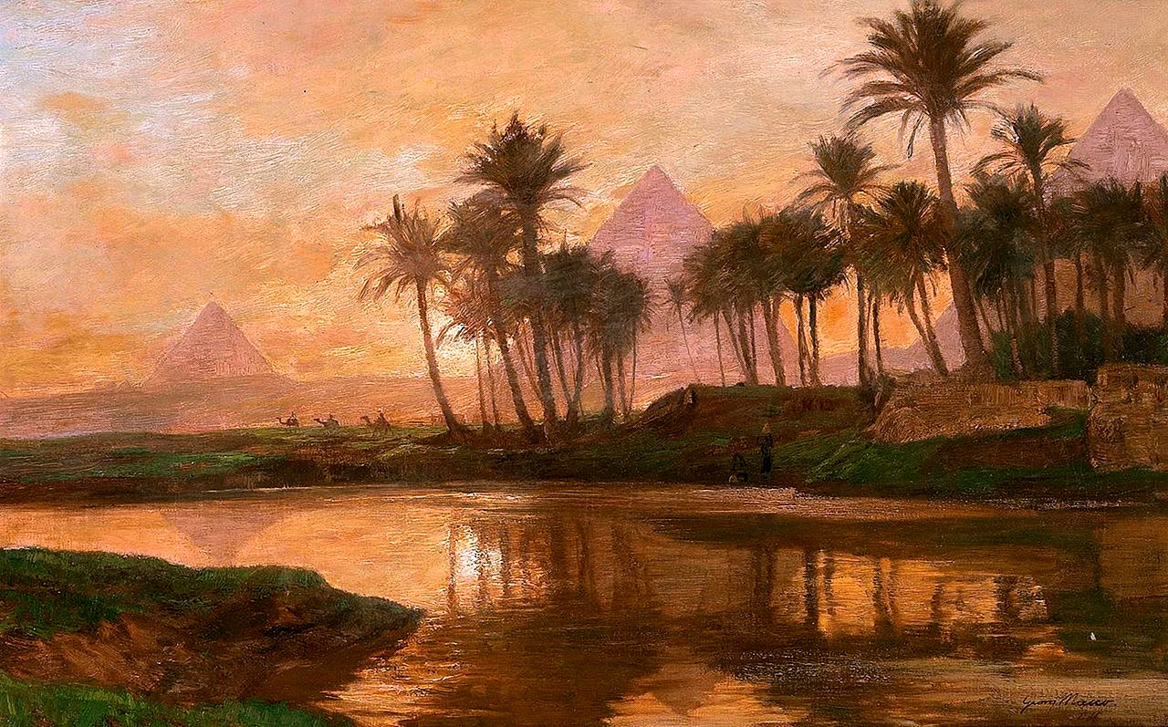 Долина реки Нил древний Египет