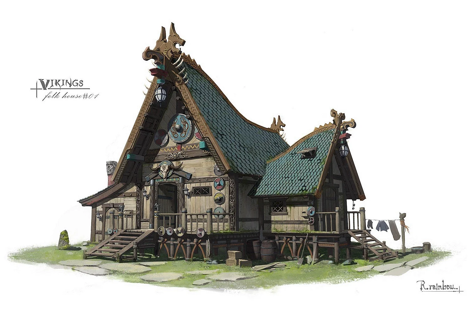Дом викингов Valheim