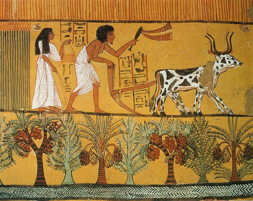 Древнеегипетские фрески Нил