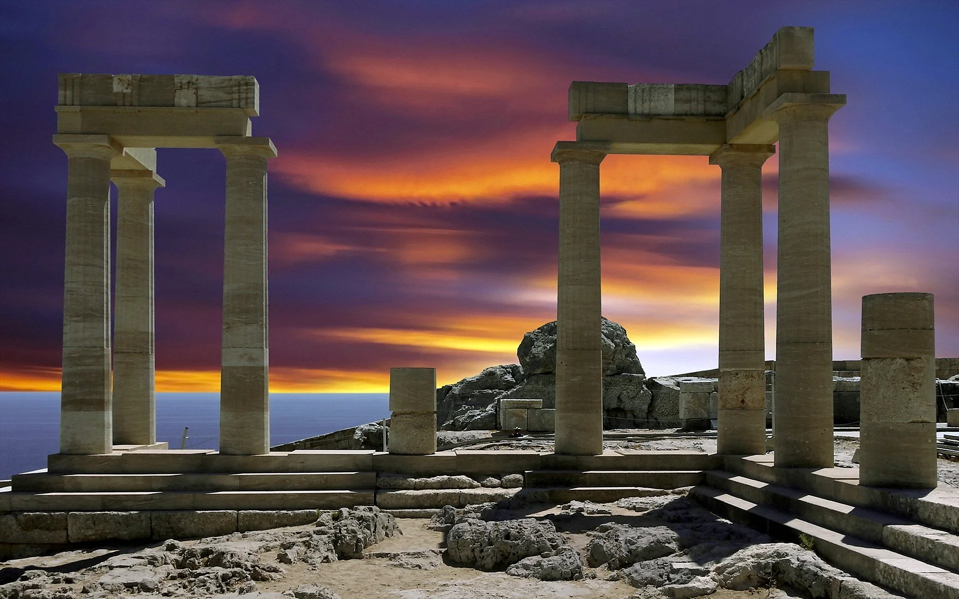 Древняя Греция колонны фон