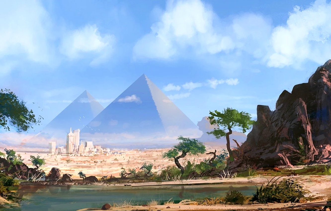 Древний Египет пирамиды арт