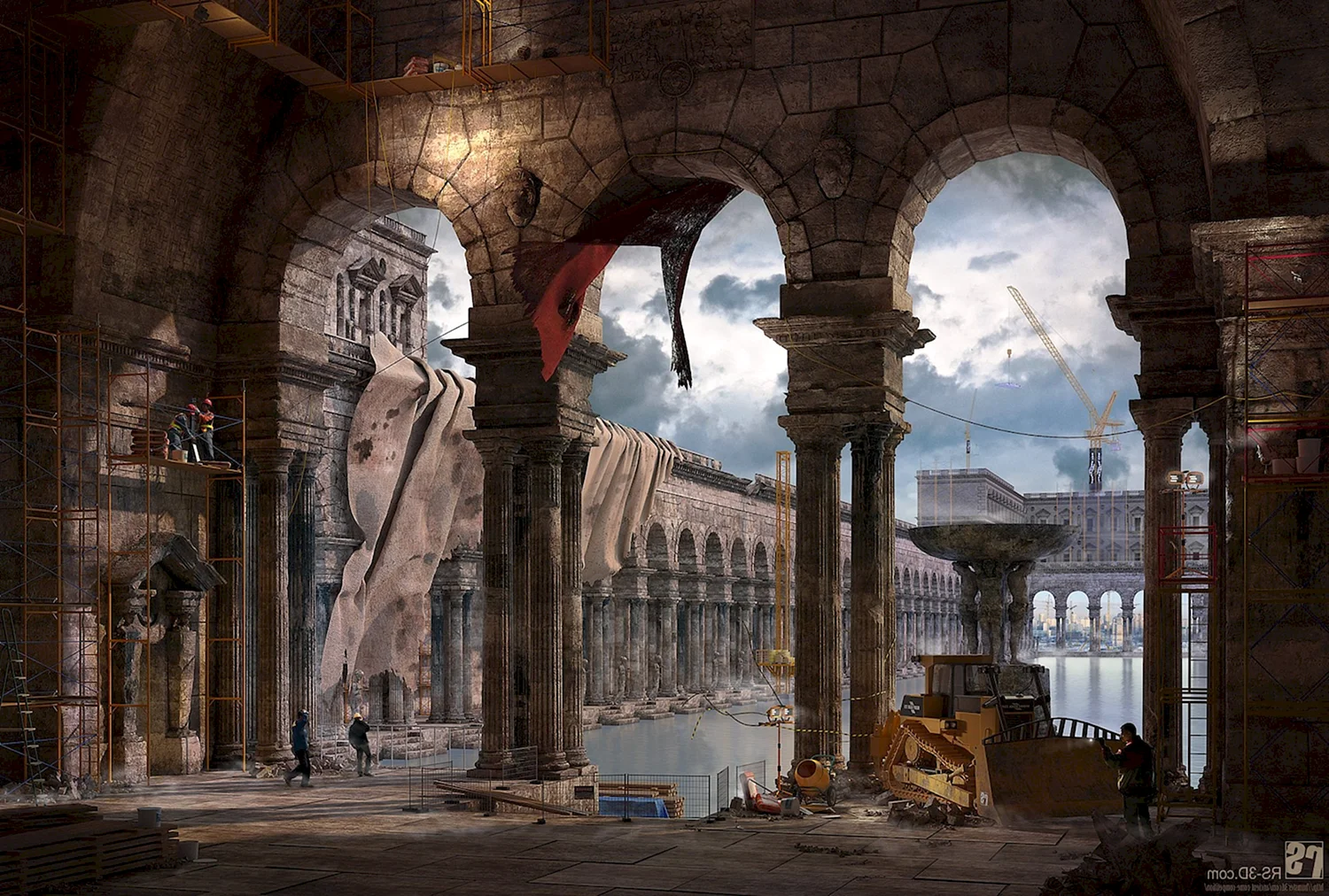 Древний Рим город арт
