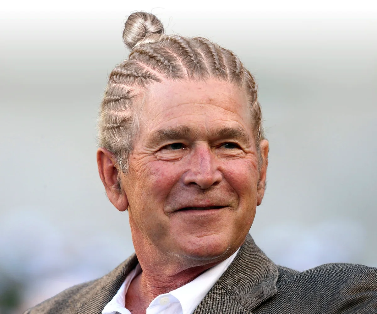Джордж Буш причёска