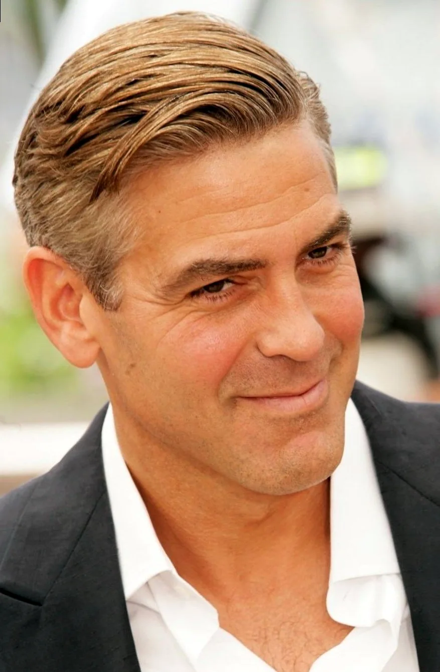 Джордж Клуни прическа
