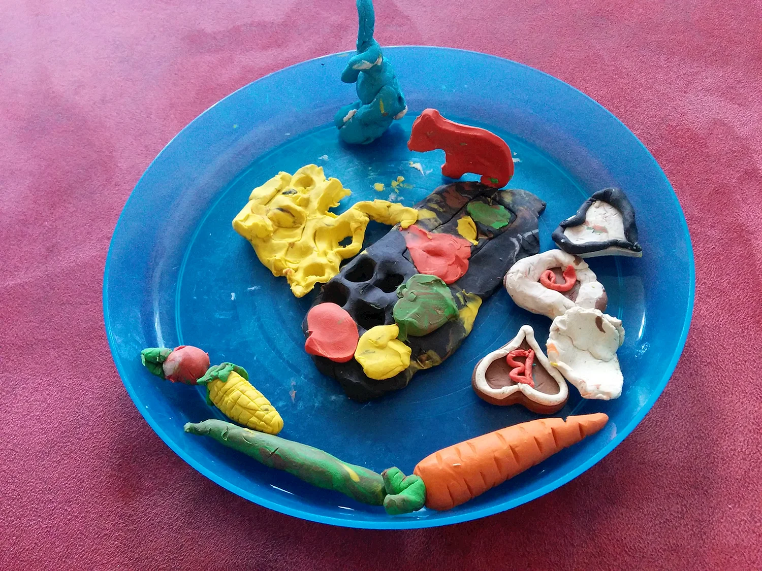 Еда из пластилина для детей