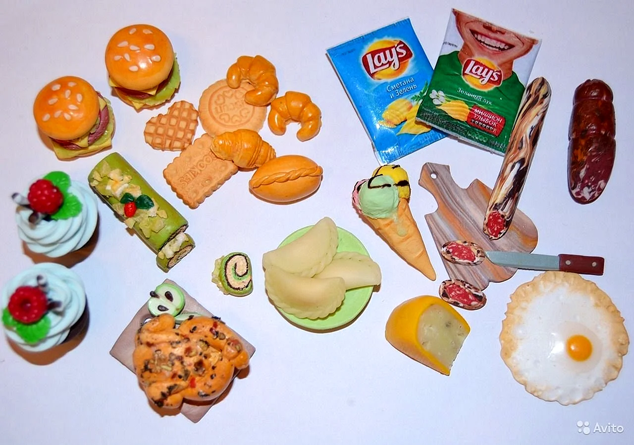 Поделки еда из пластилина - 82 фото