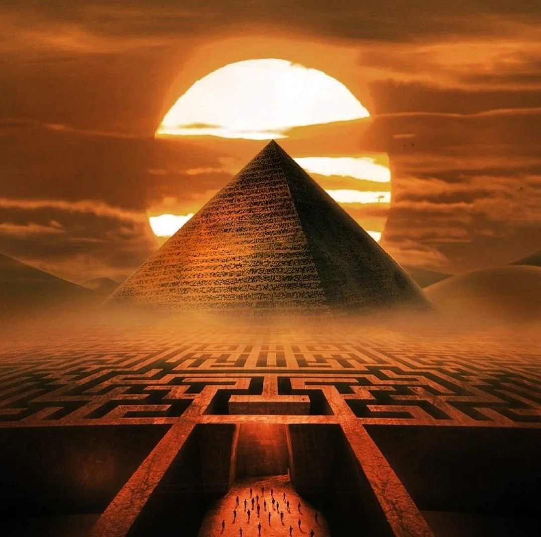 Египет концепт арт пирамида