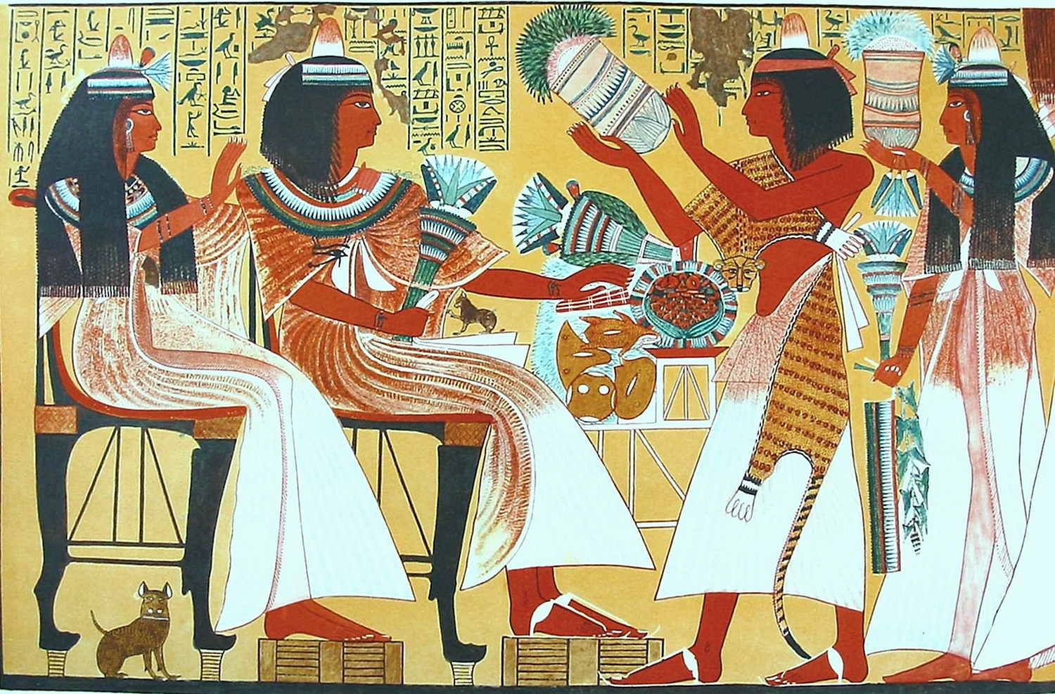 Египетские фрески фараон