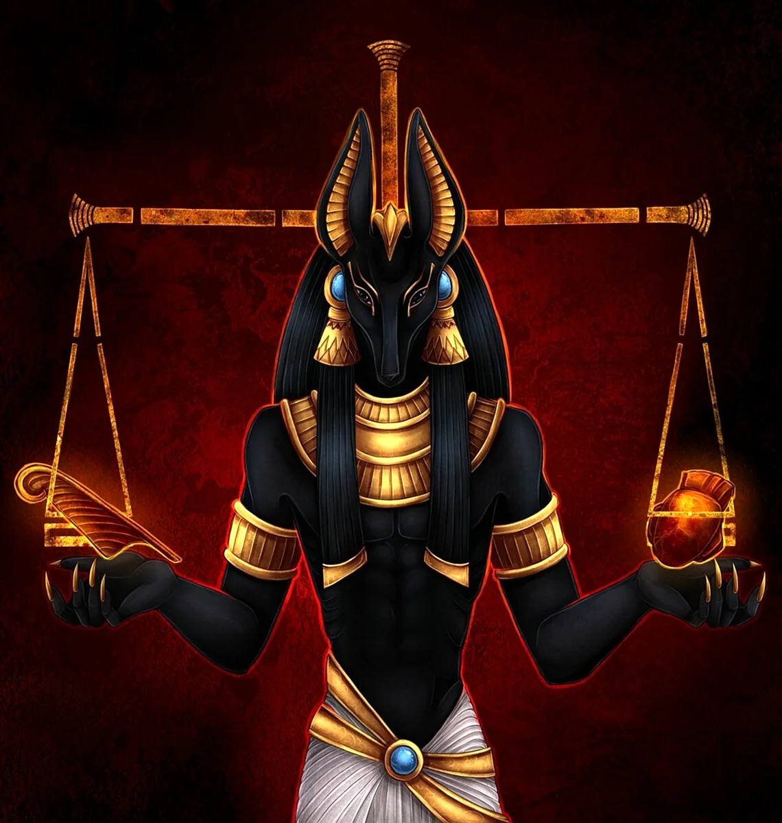 Египетский Бог Анубис древний Египет