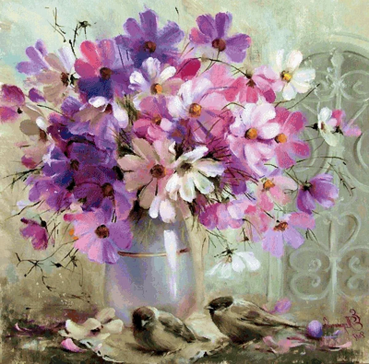 Елена Перминова художник цветы