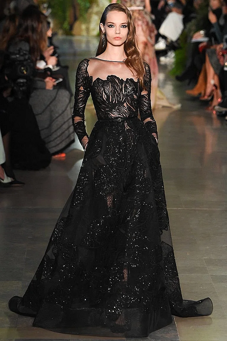 Elie Saab платья вечерние чёрное