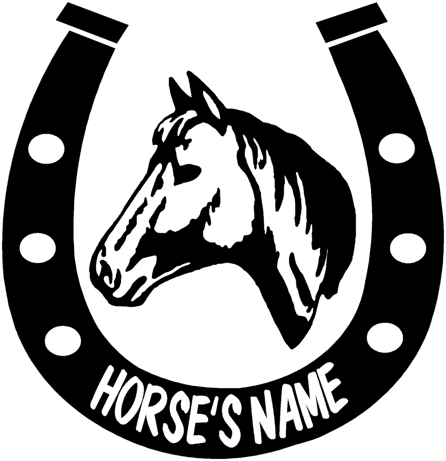 Эмблема с изображением лошади