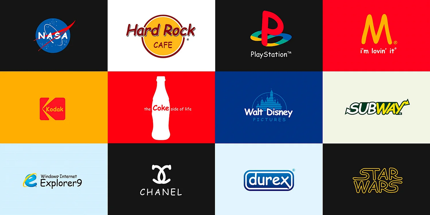 Эмблемы известных брендов