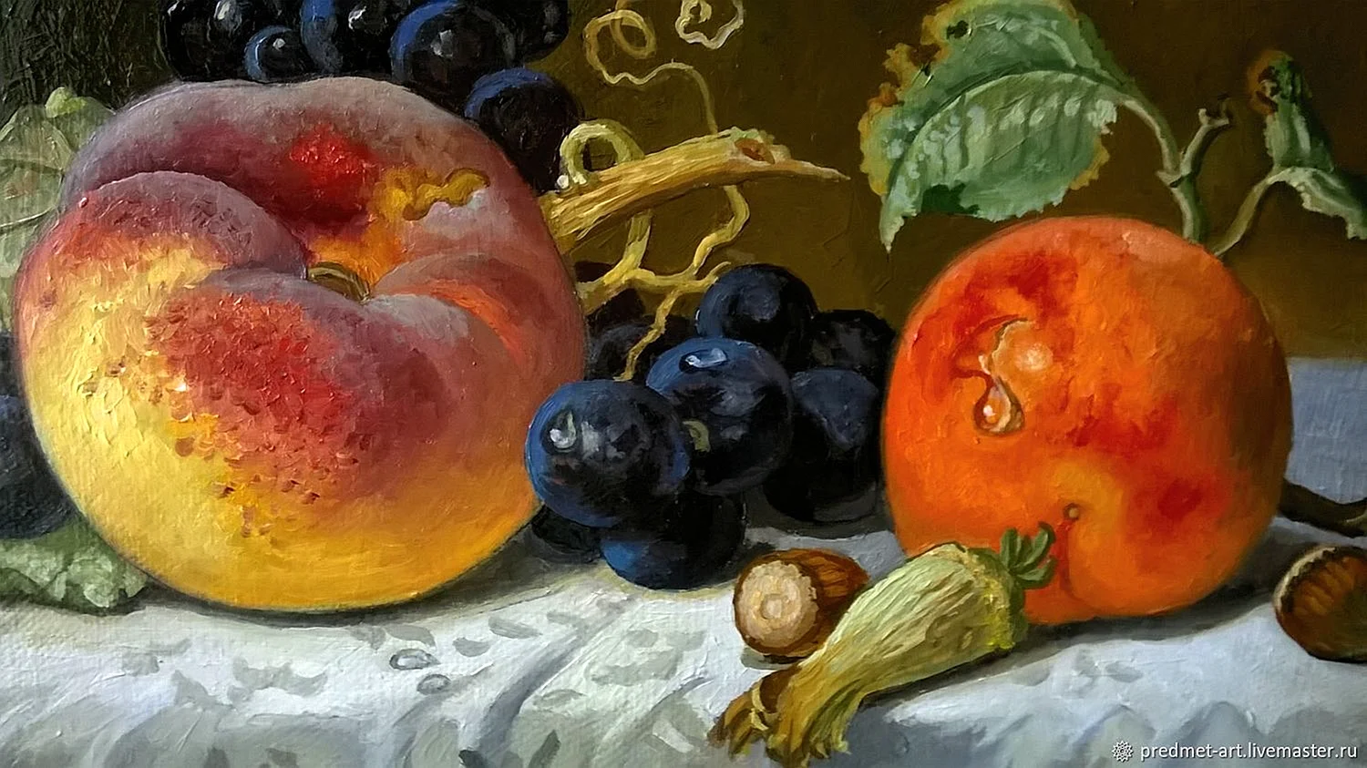 Эмили Прейер натюрморт с персиками