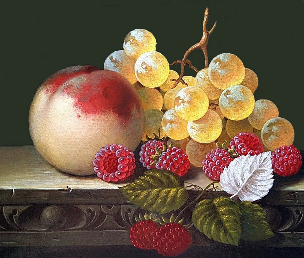 Эмили Прейер натюрморт с персиками