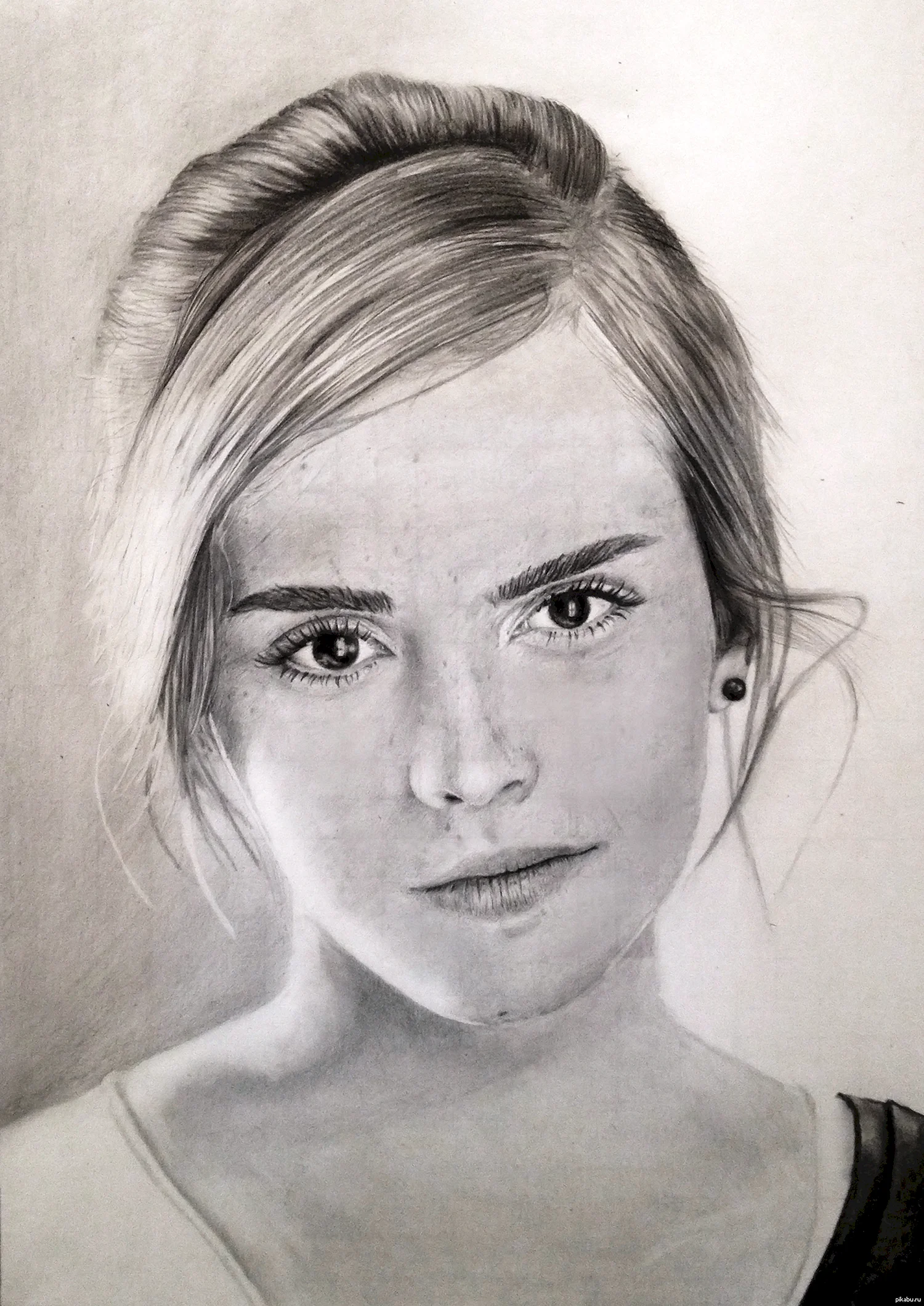 Эмма Уотсон портрет карандашом