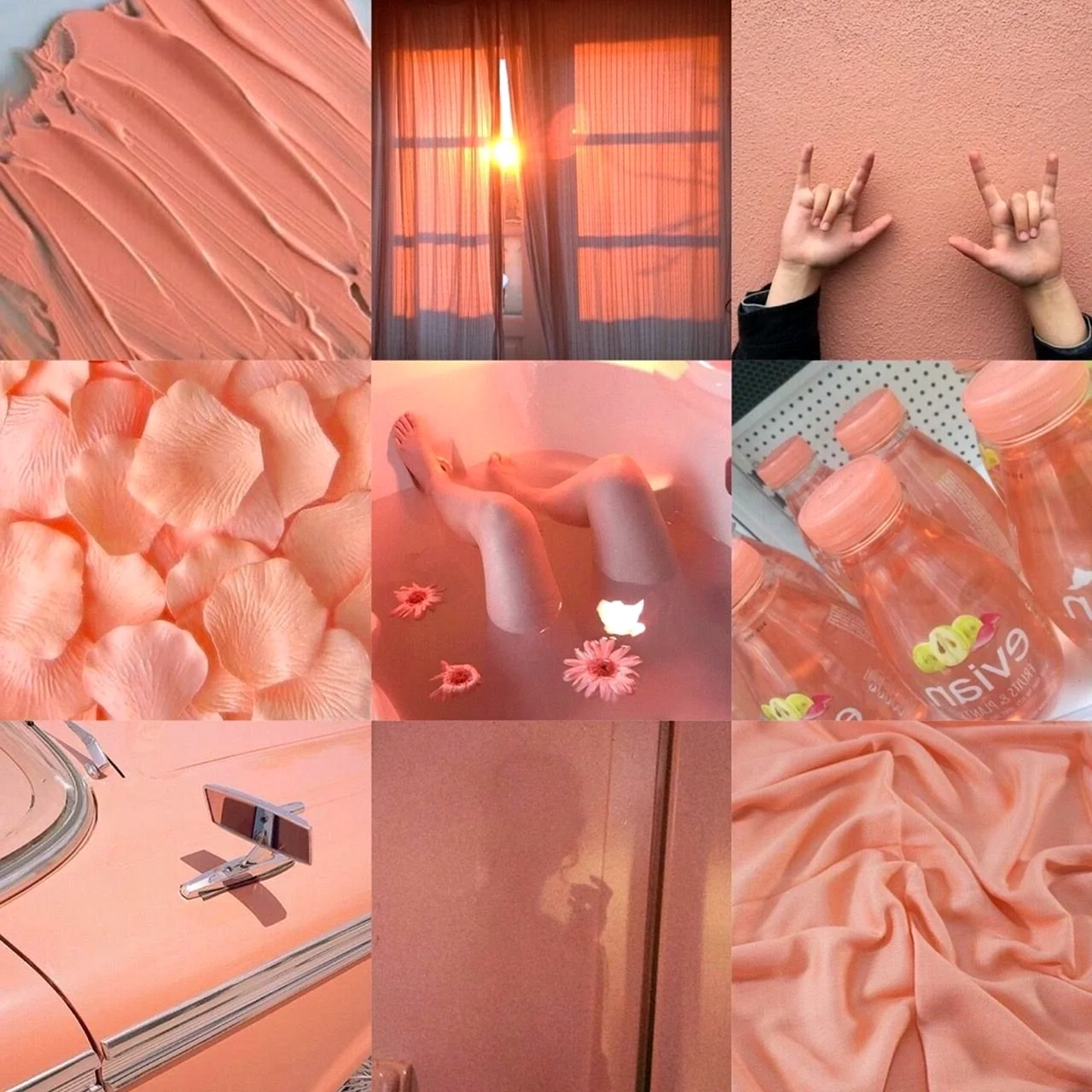 Эстетика персикового и розового цвета