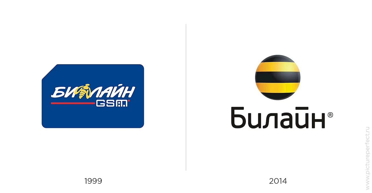 Эволюция логотипа Билайн