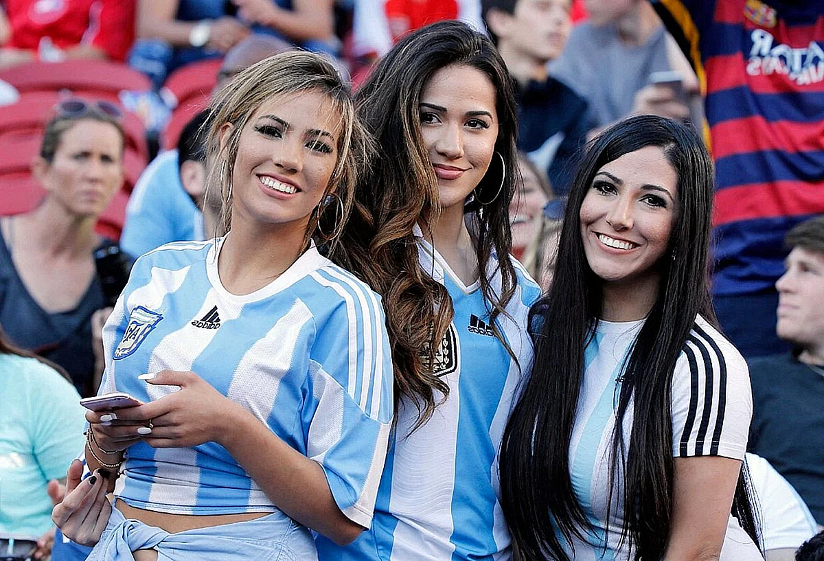 Фанатки сборной Аргентины