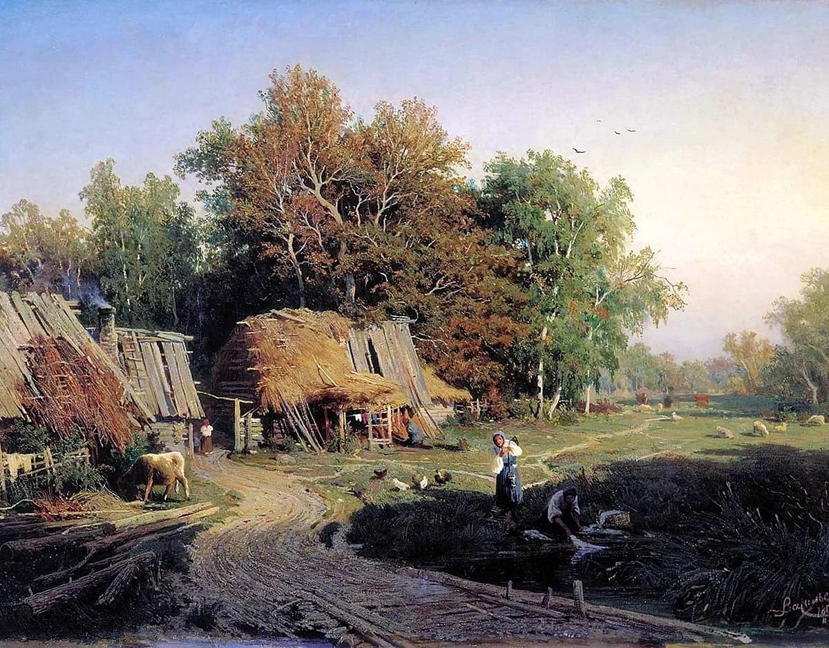Федор Васильев «деревня» 1869