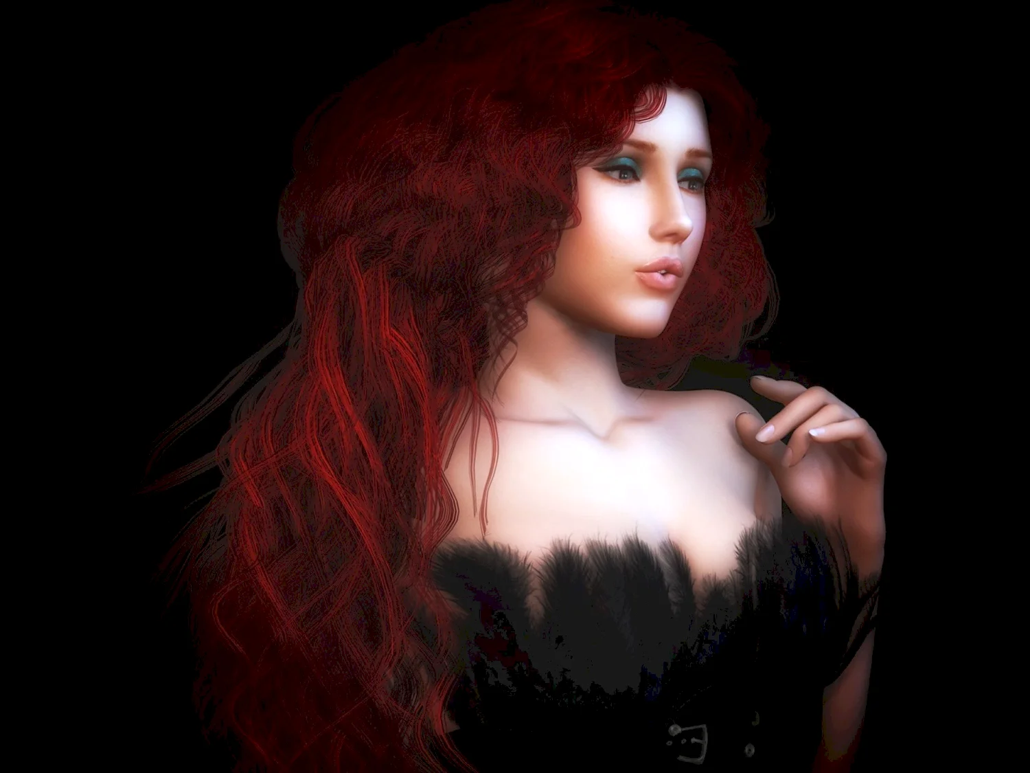 Фэнтези девушки с рыжими волосами