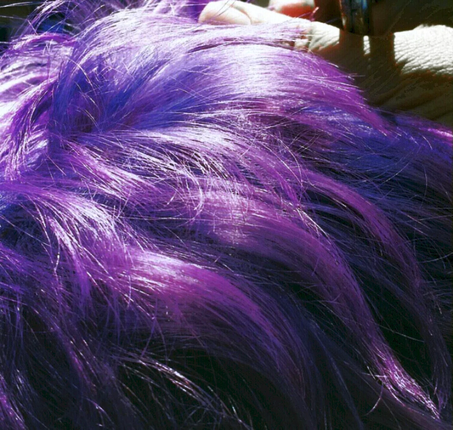 Фиолетовые волосы Эстетика