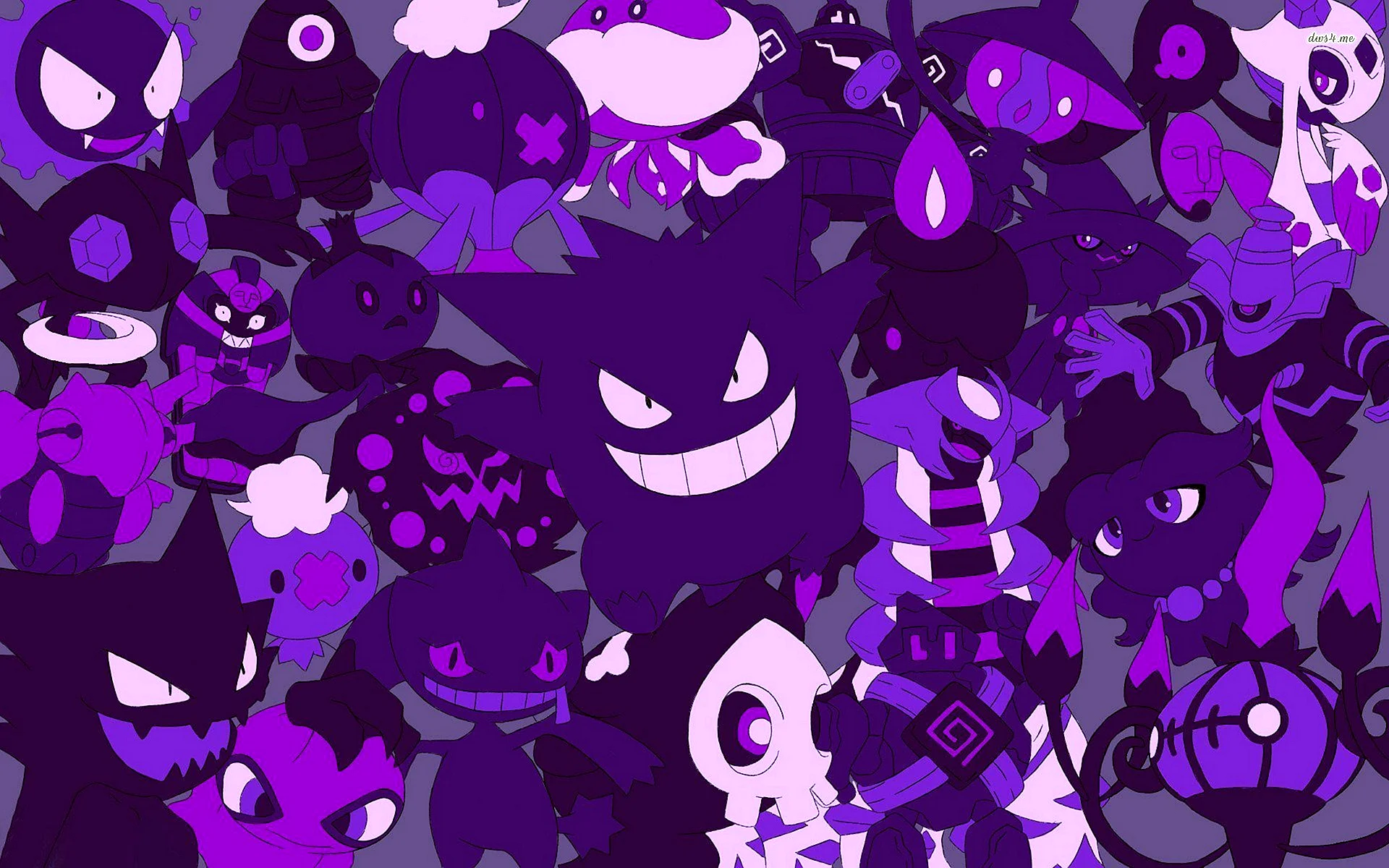 Фиолетовый покемон Генгар