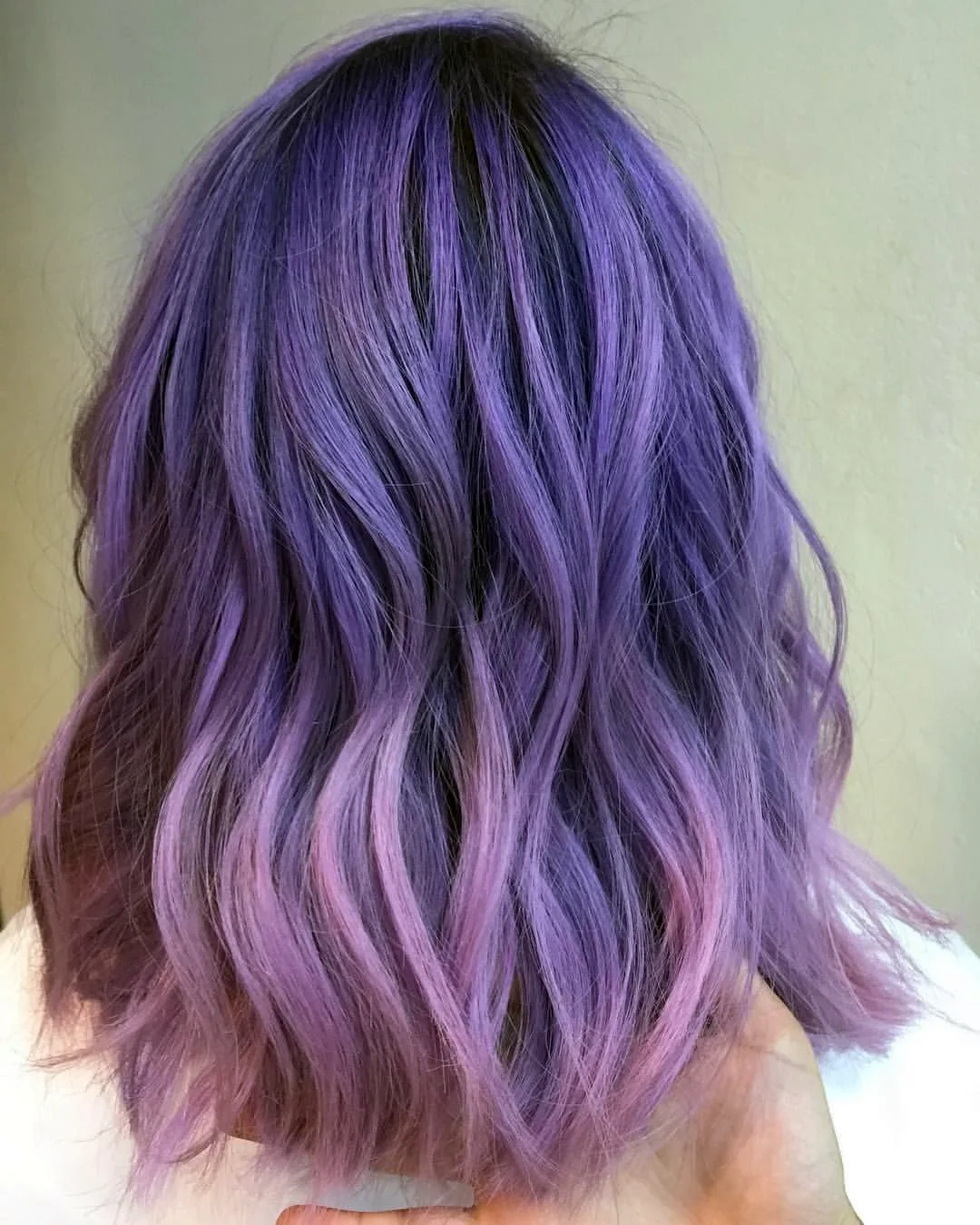 Фиолетовый тоник на русые волосы