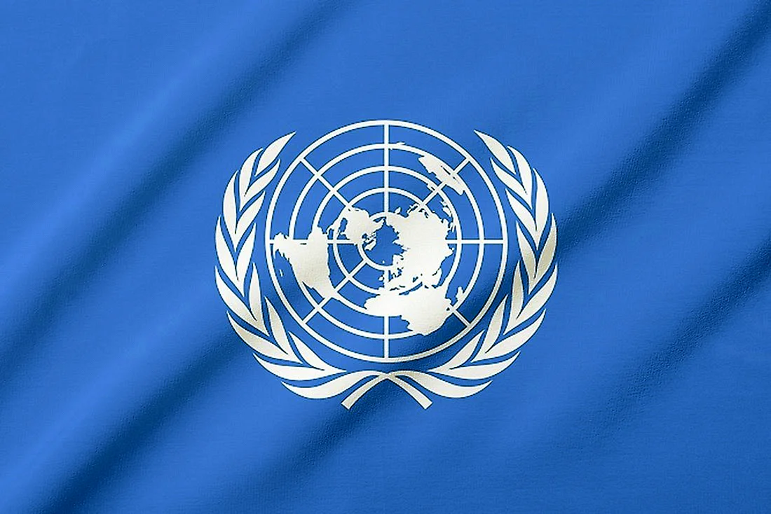 Флаг организации Объединенных наций