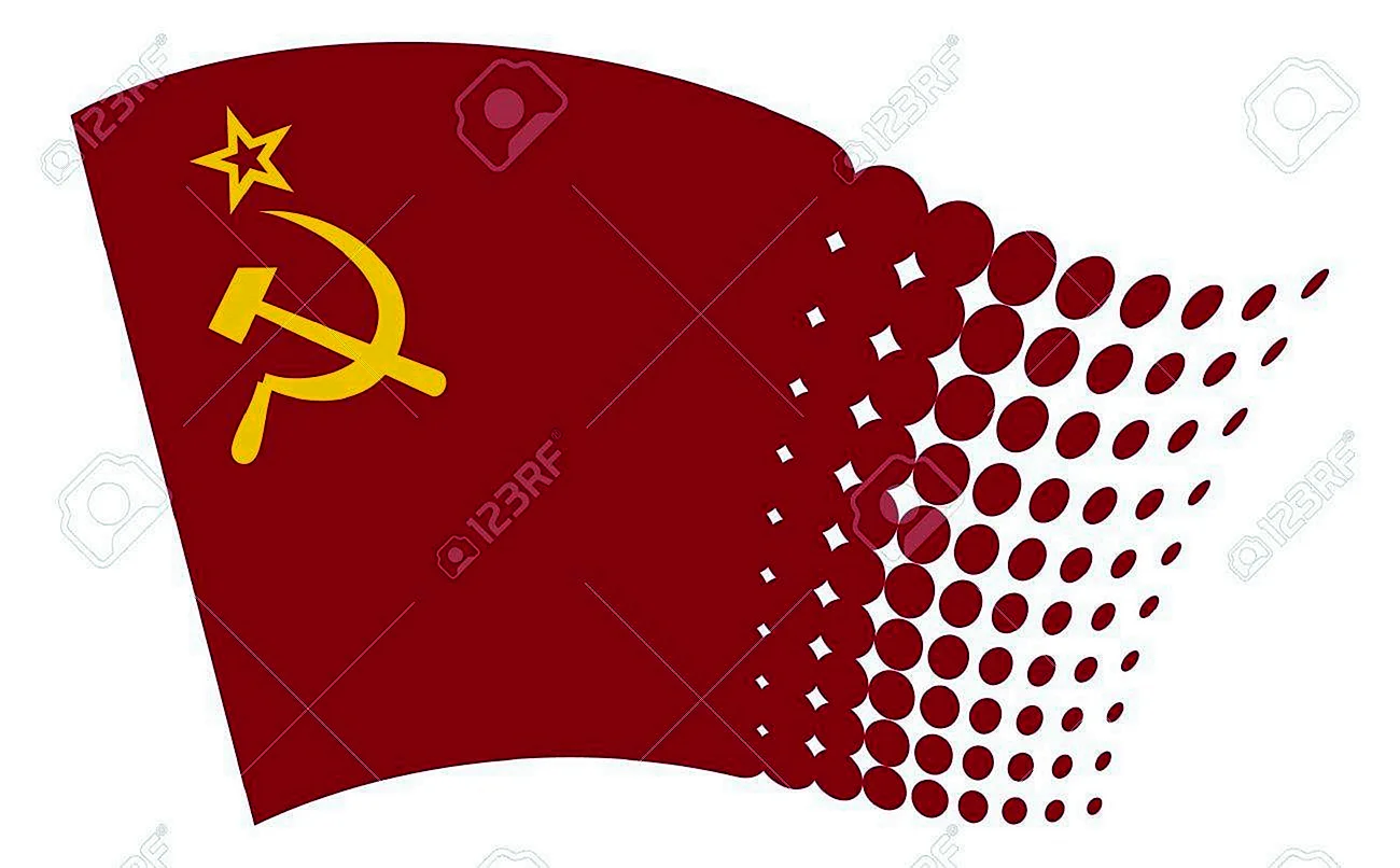 Флаг советского Союза вектор