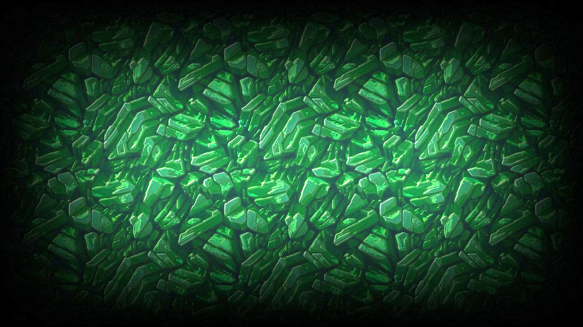 Фон зеленый кристаллический