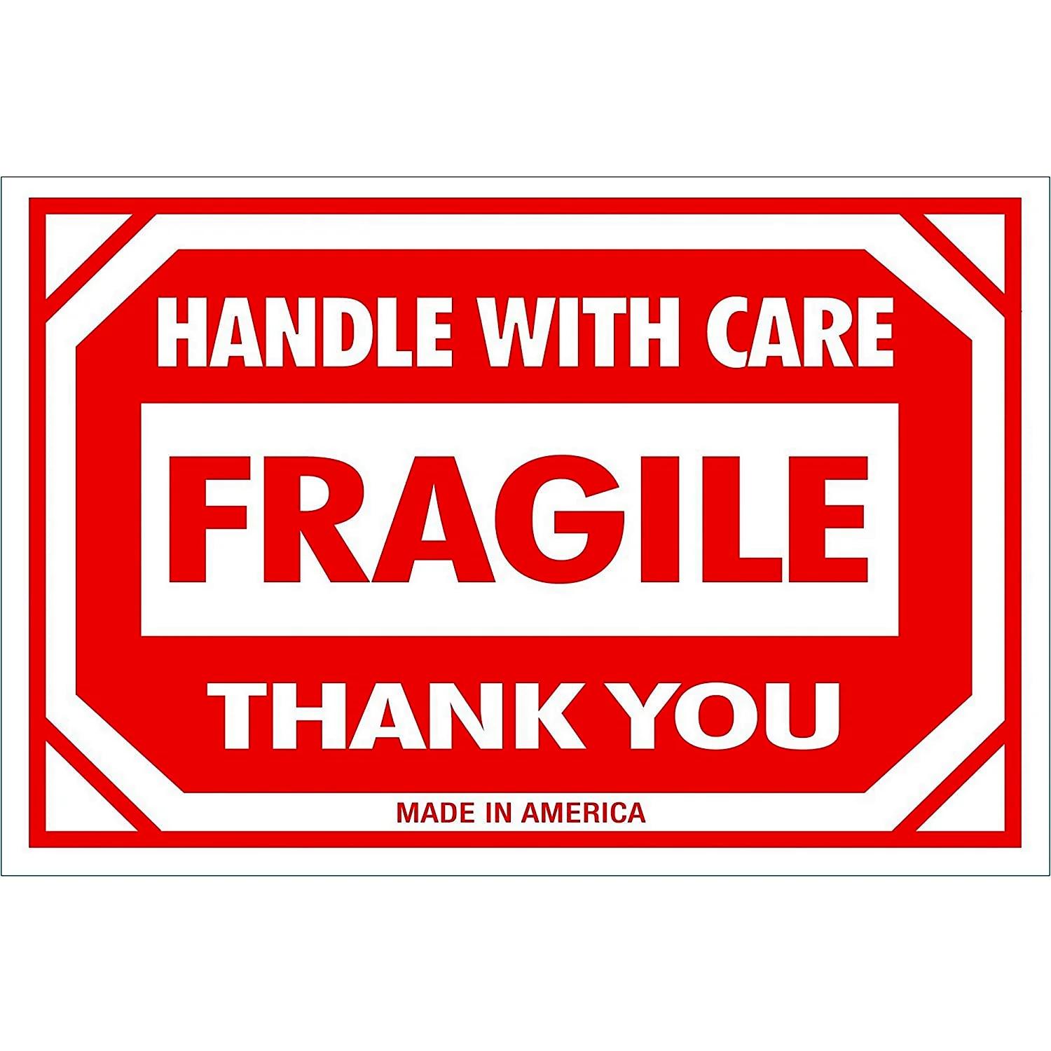 Fragile наклейка