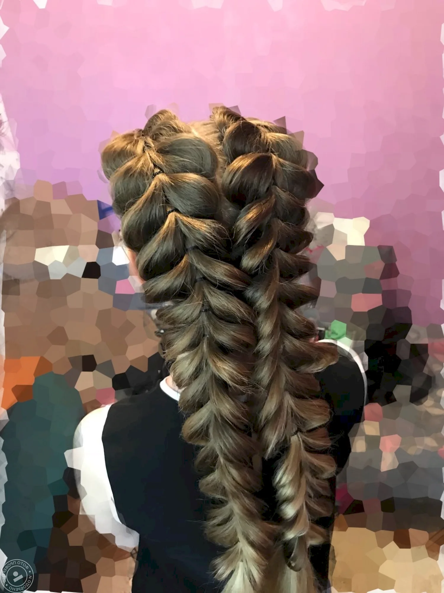 Французские косы с резинками