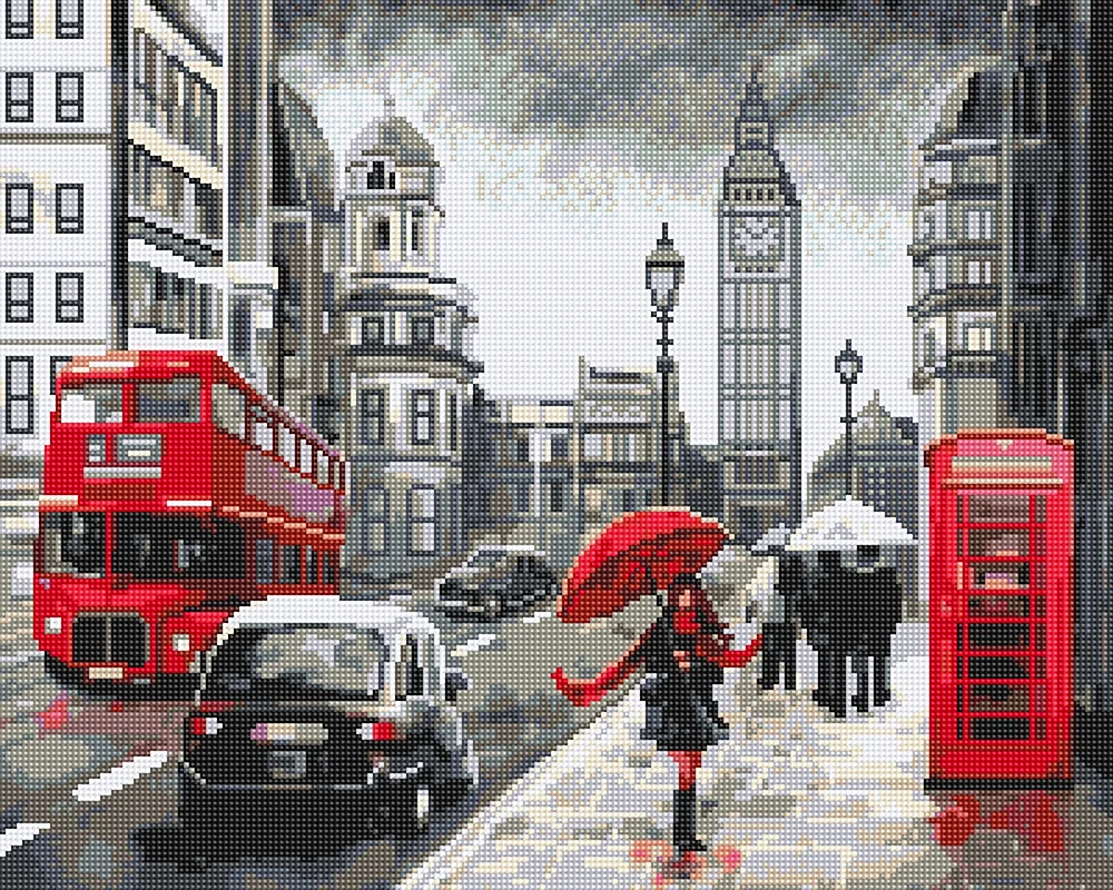 Фрея улица дождливого Лондона