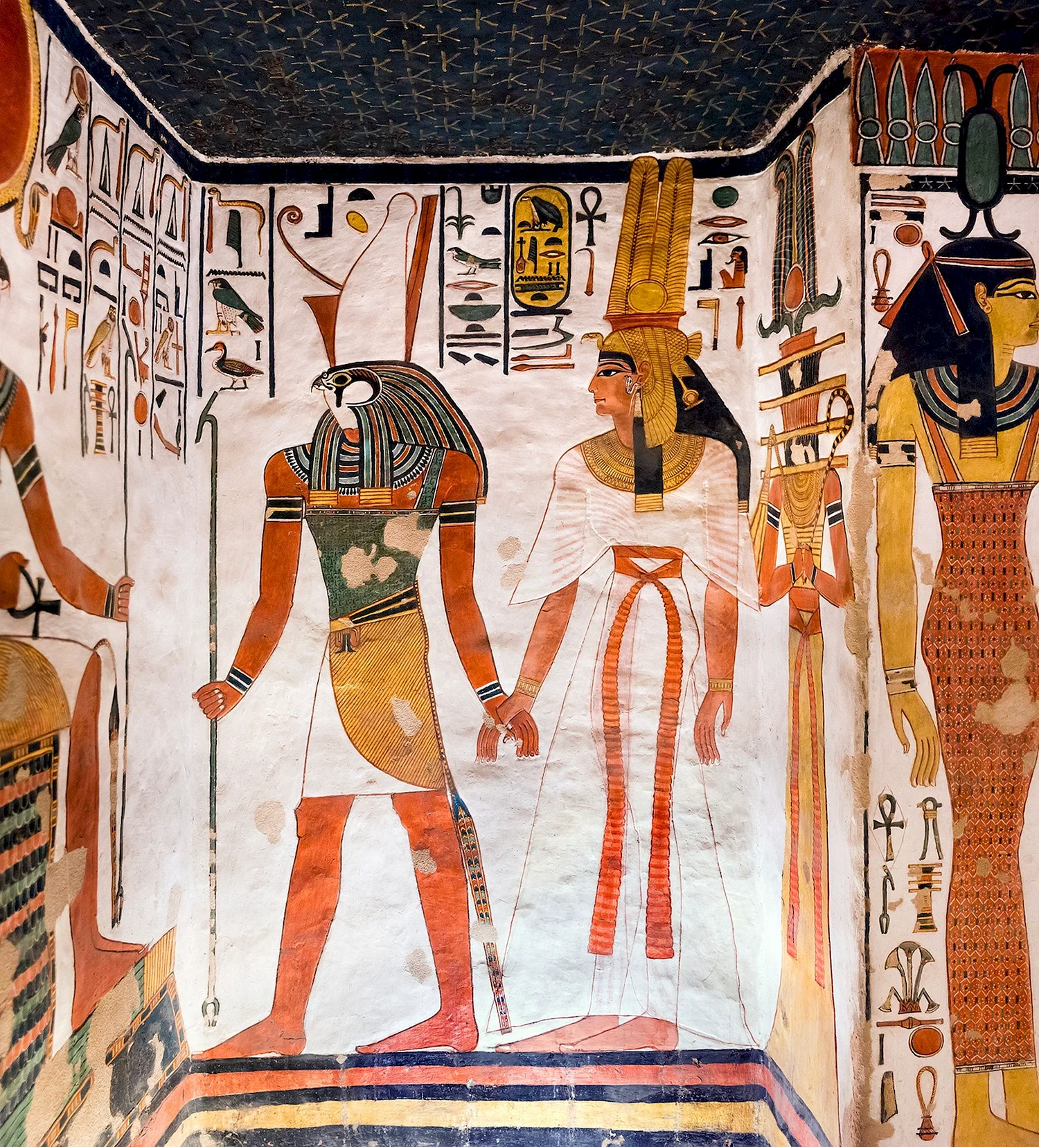 Фрески древнего Египта Гробница Нефертари
