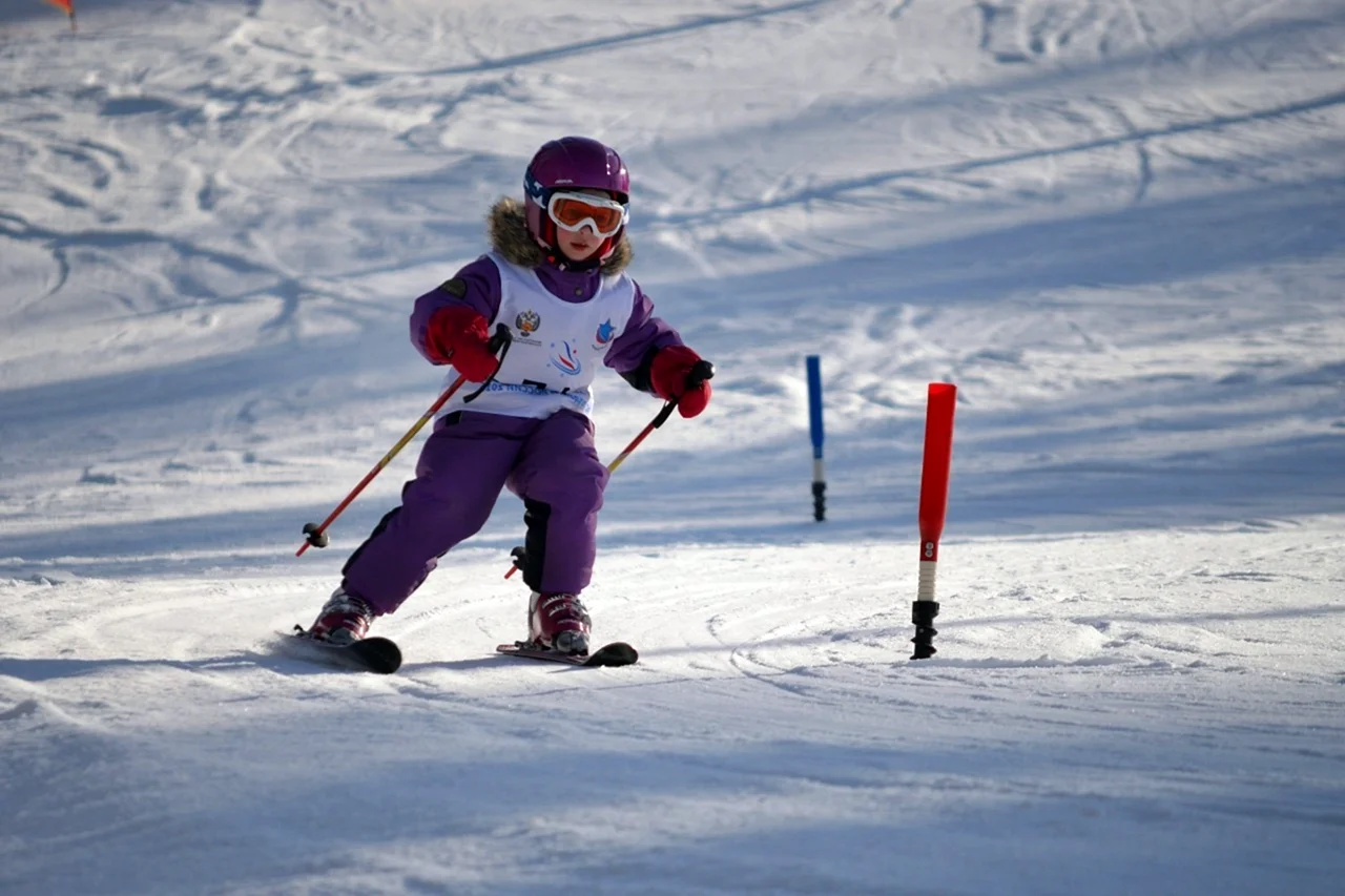 Фристайл на лыжах дети