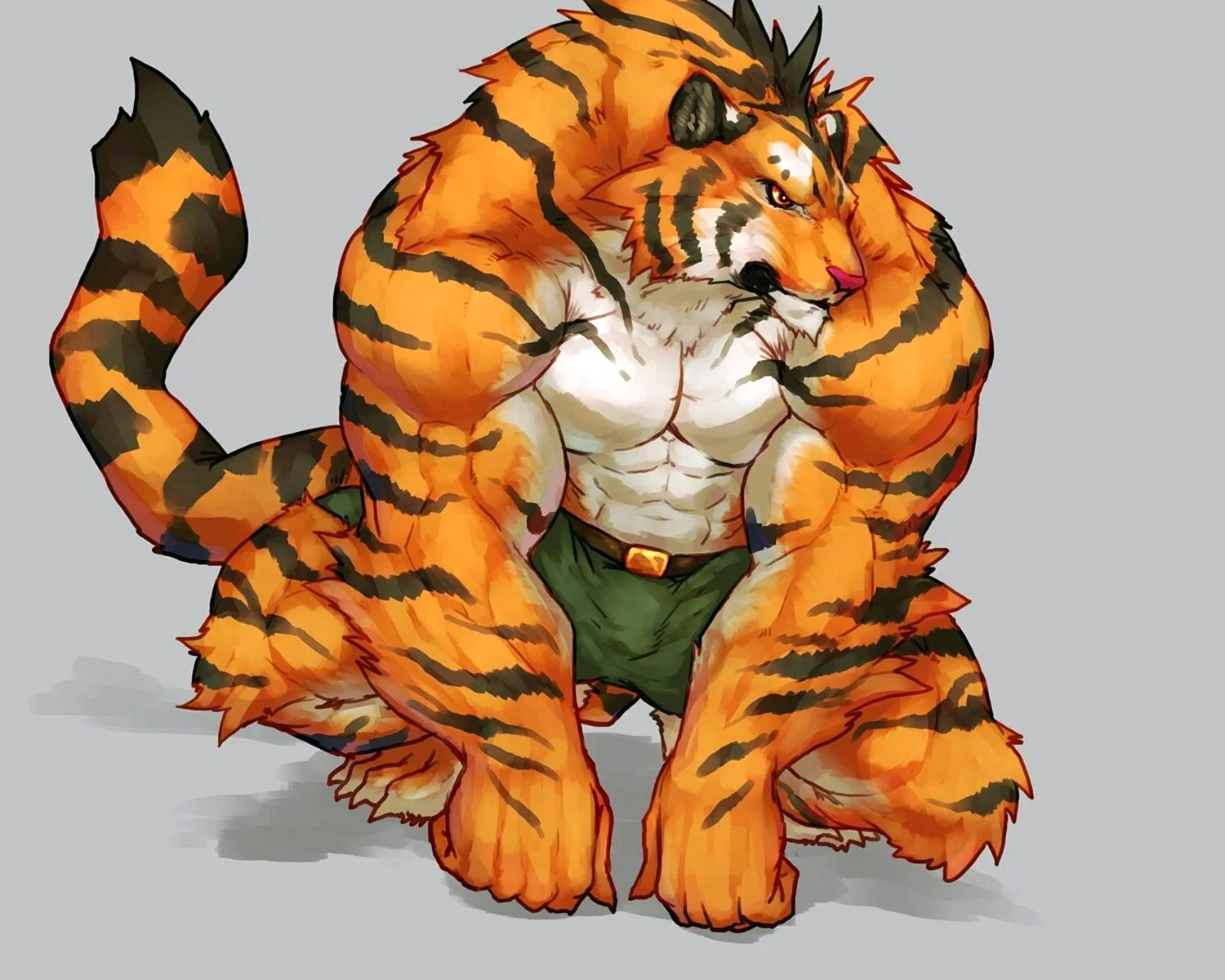 Furry тигр