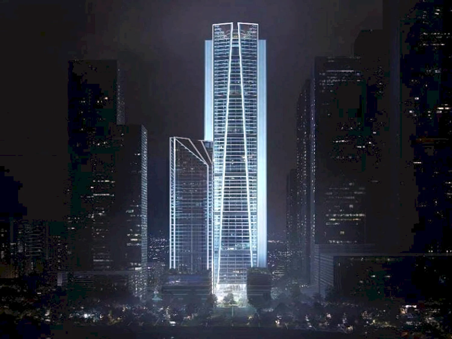 Футуристичный небоскреб Китай