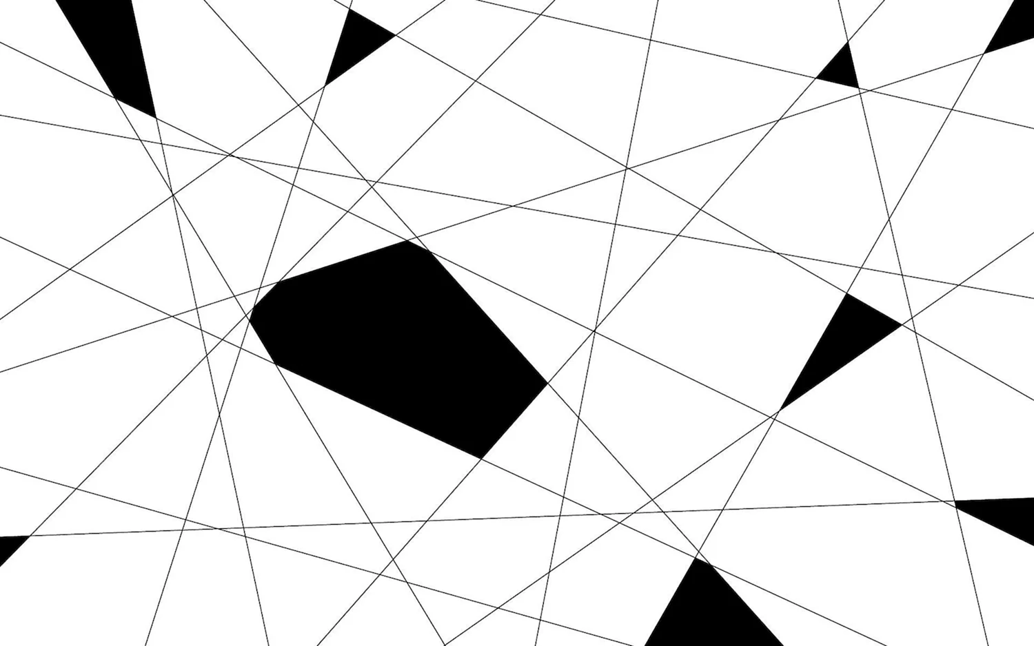 Геометрическая абстракция черно белая