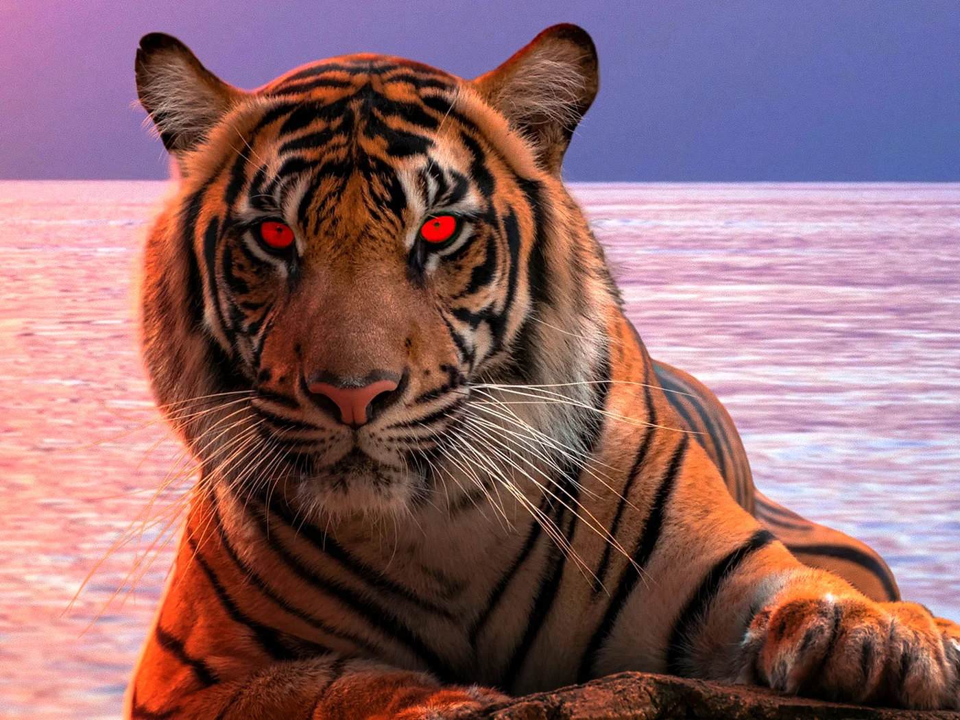 Глаз тигра на заставку телефона