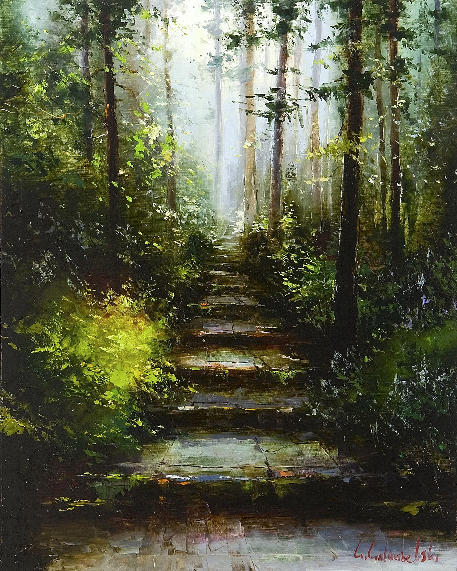 Глеб Голубецкий картины лес