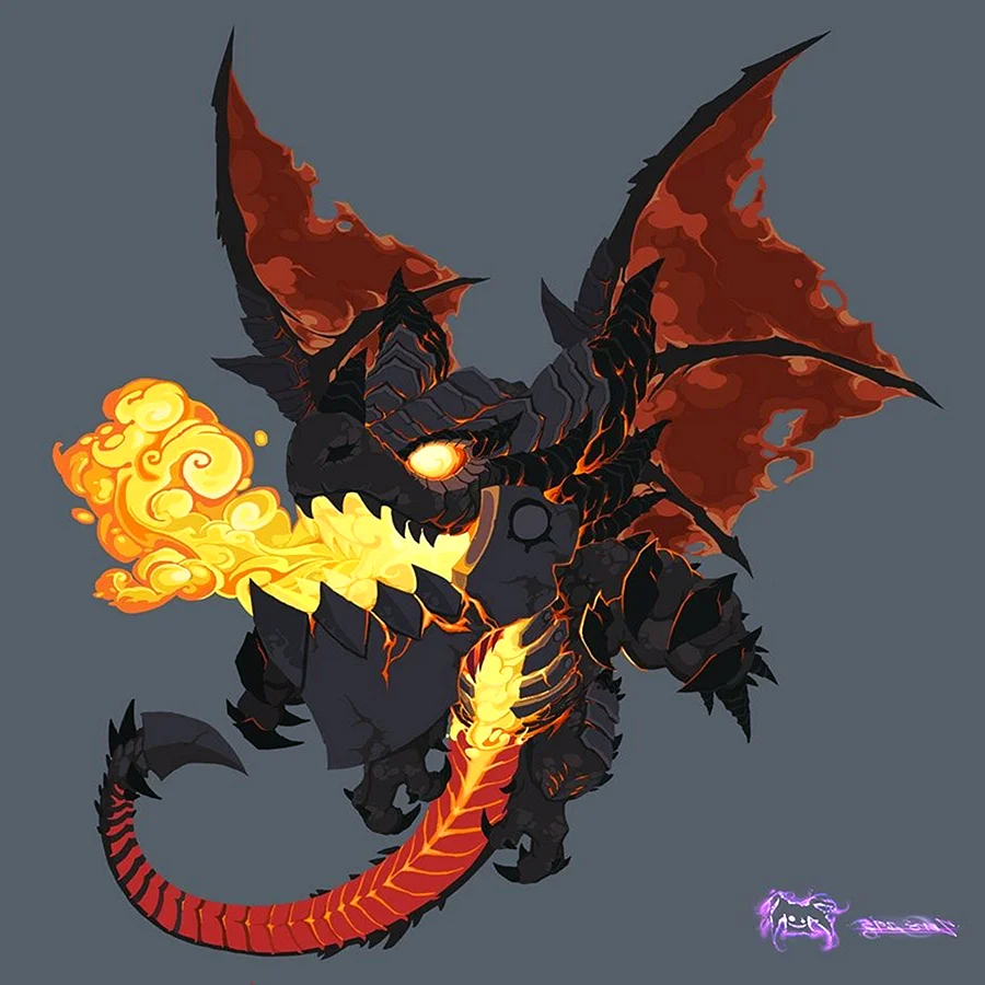 Гневион дракон варкрафт арт