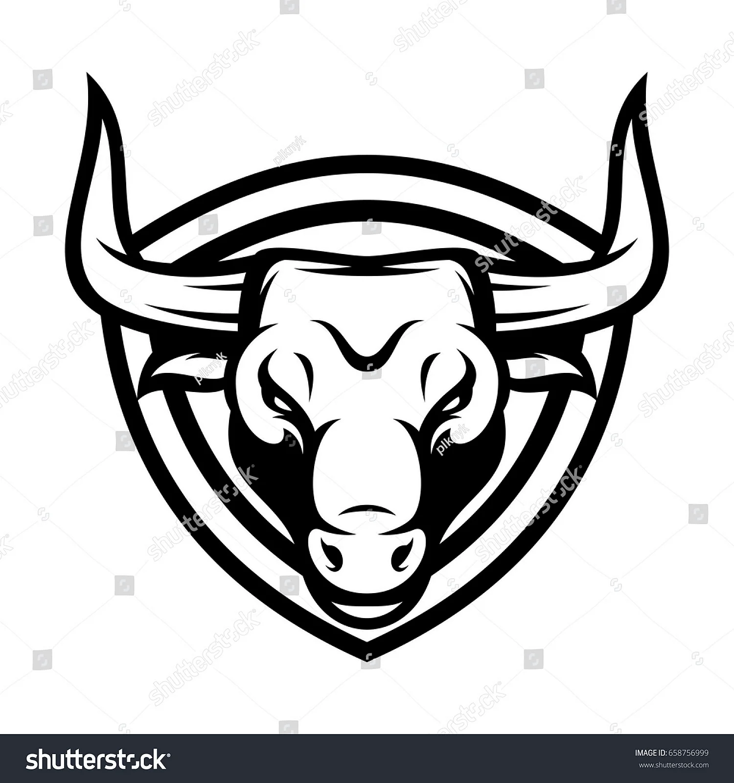 Голова быка логотип