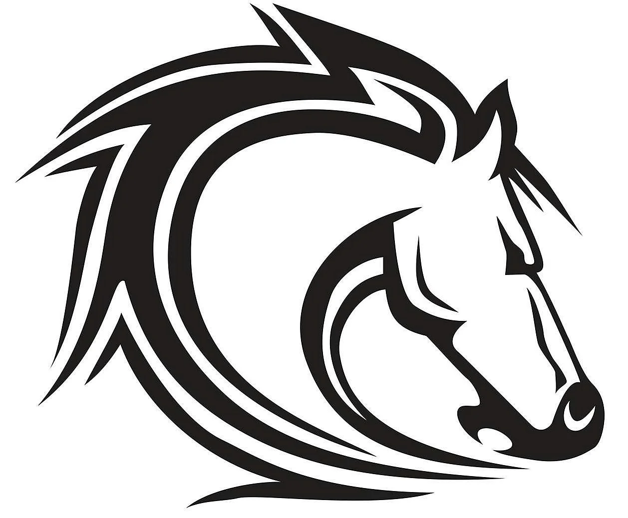 Голова лошади логотип