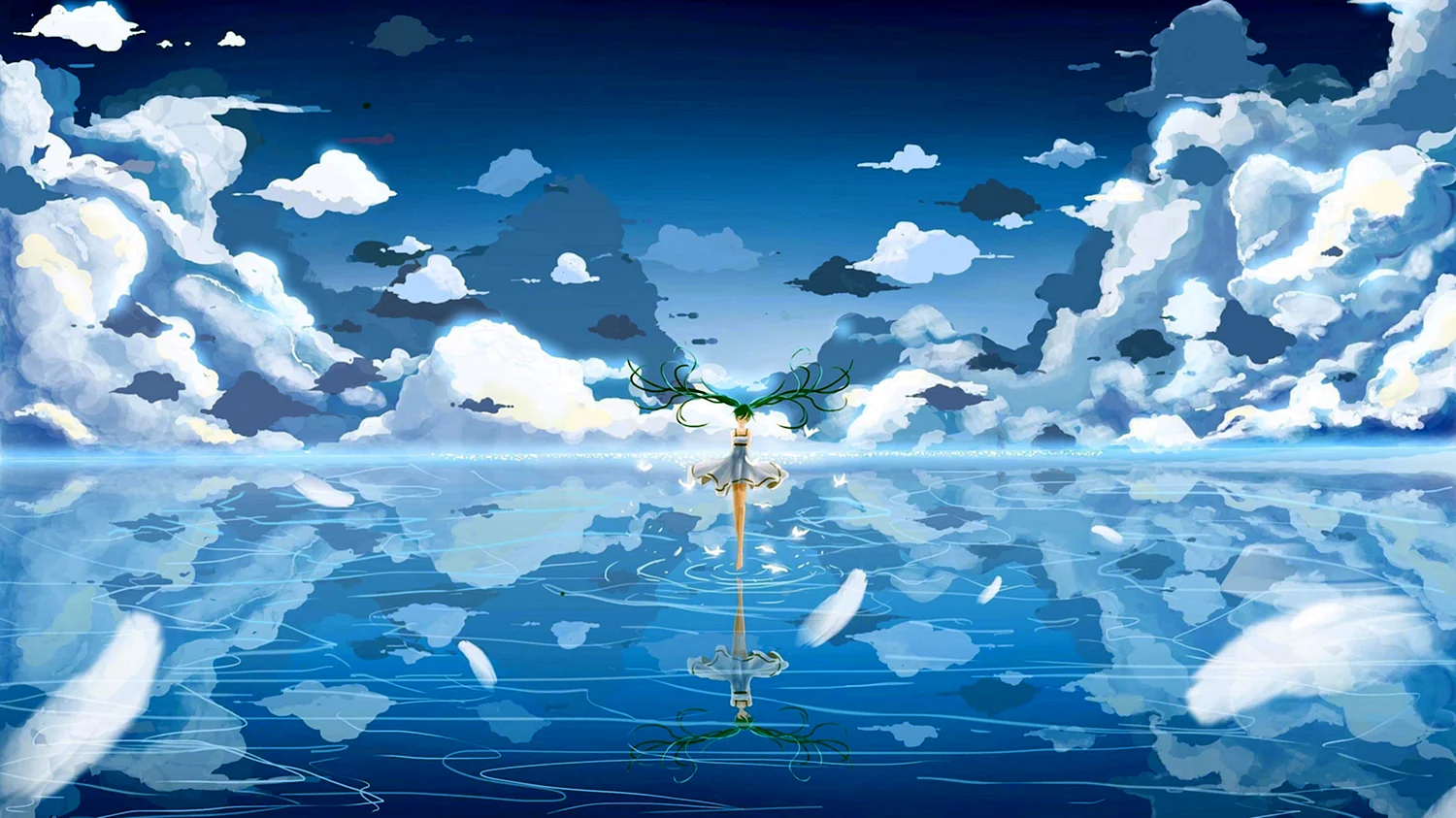 Голубое море аниме