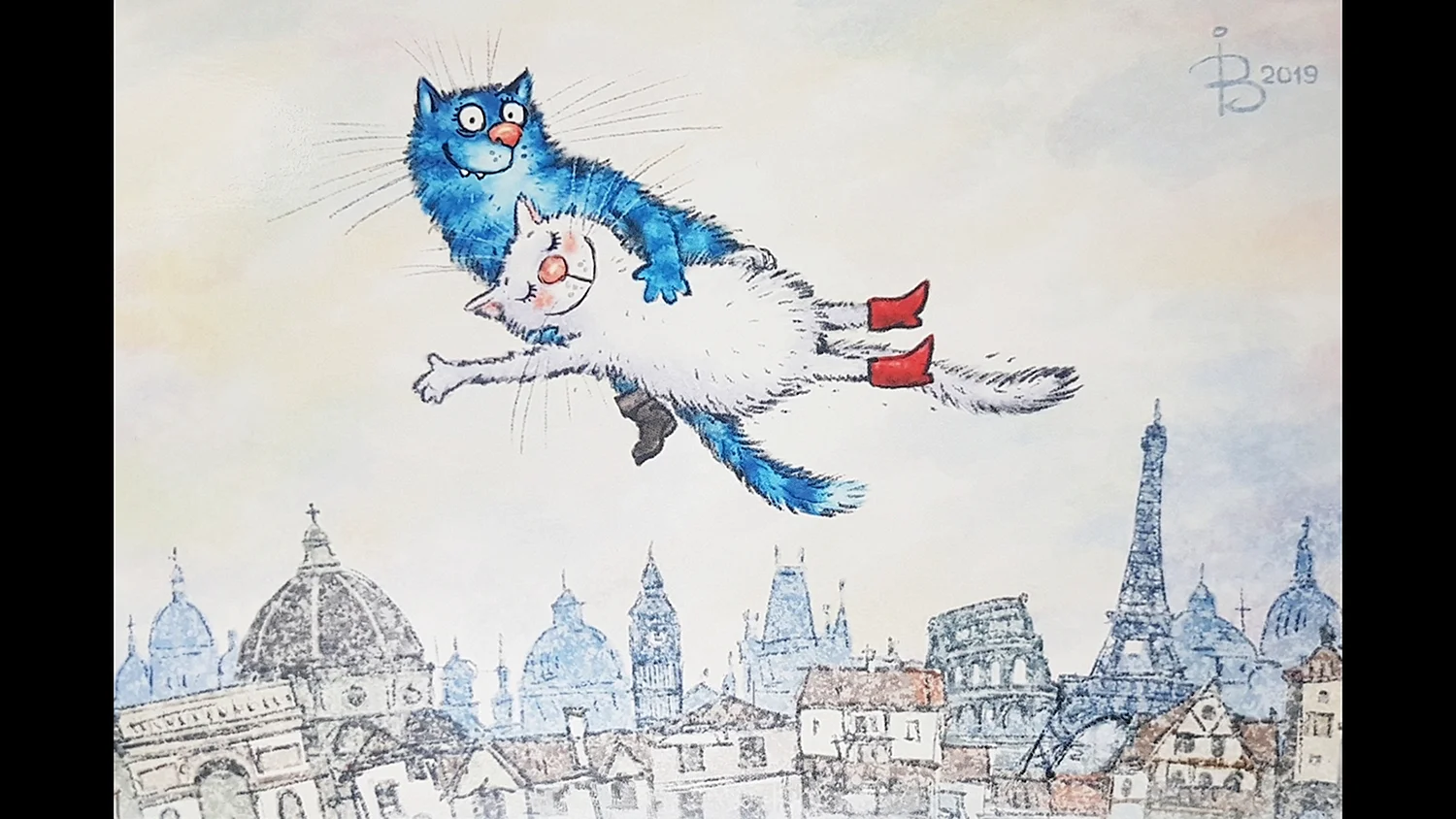 Голубые коты Ирины Зенюк 2019