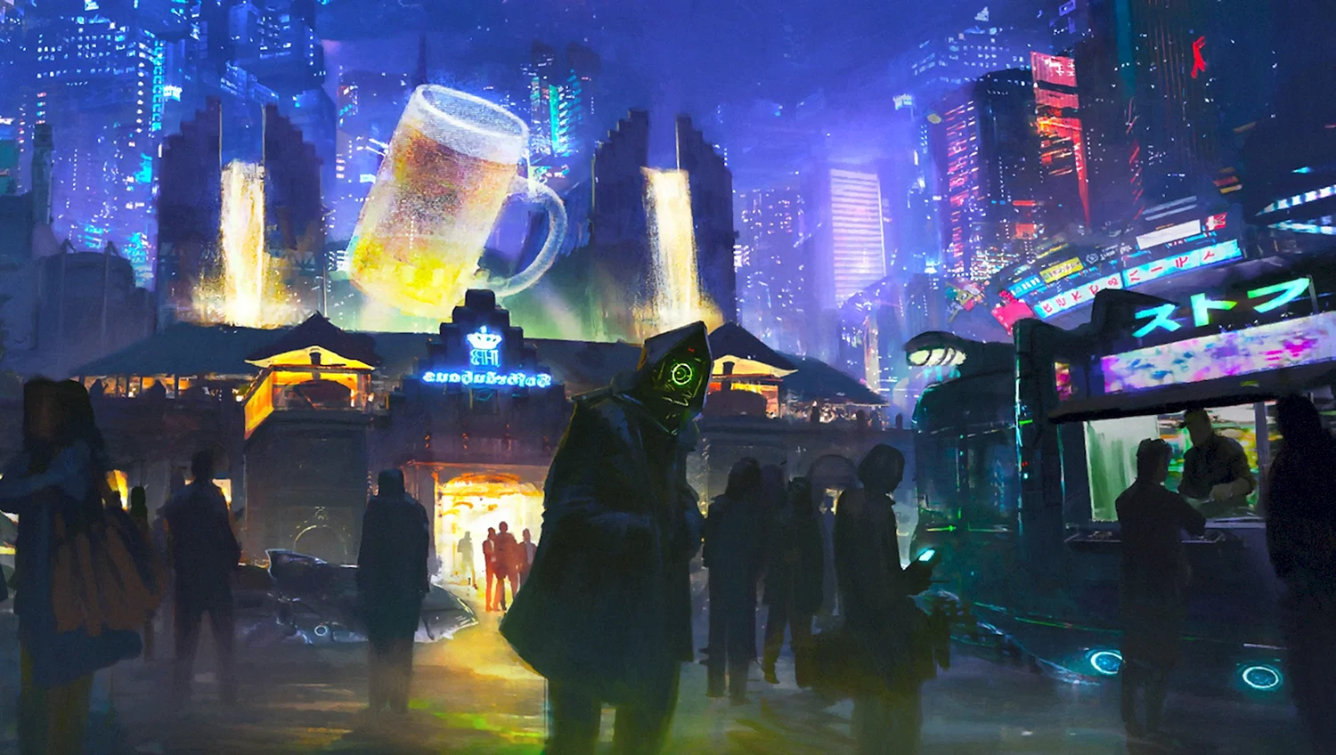 Город будущего киберпанк 2077 Найт Сити