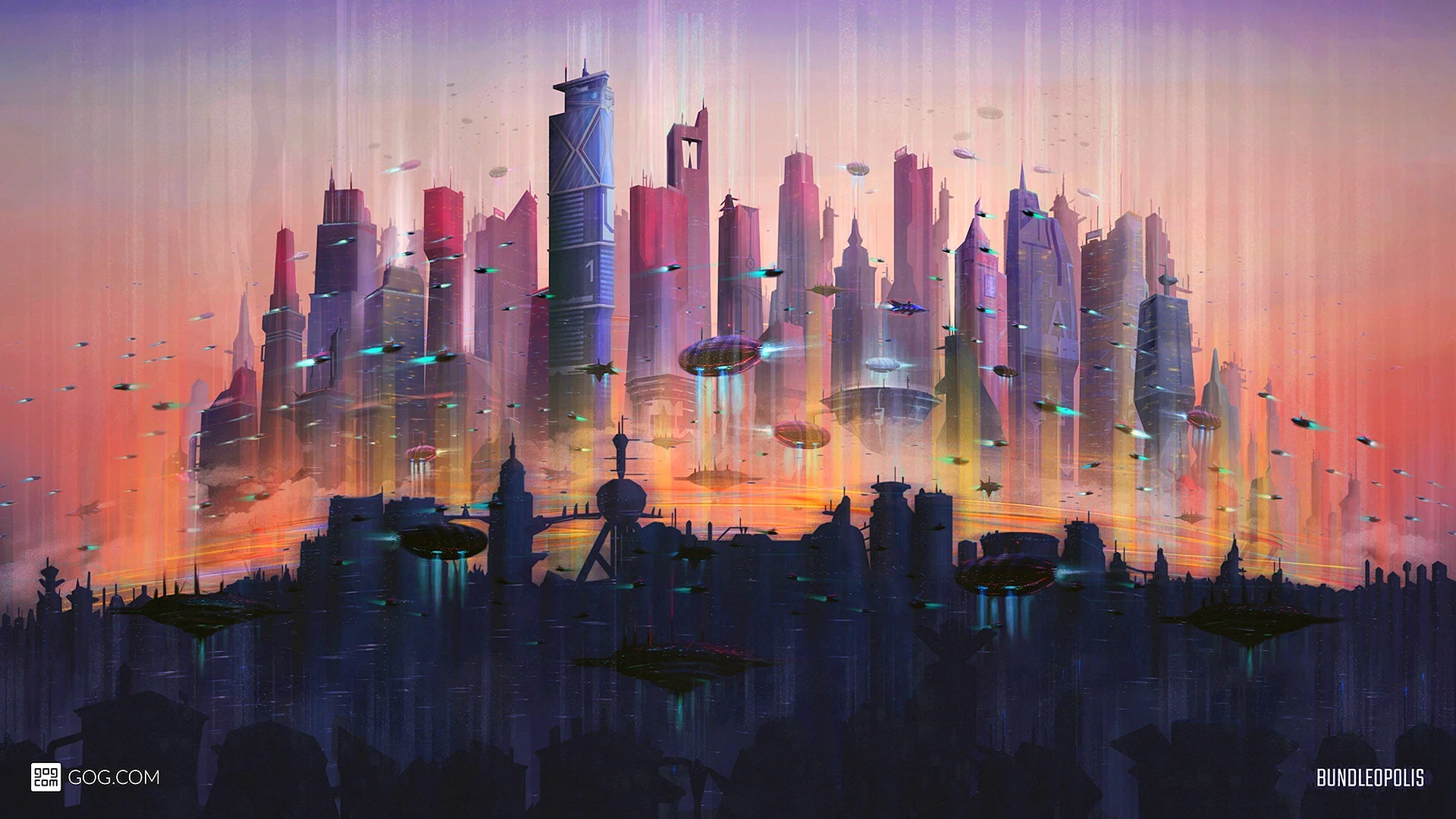 Город будущего красками