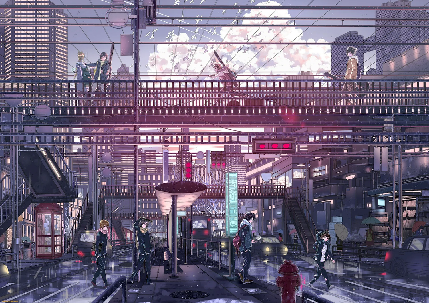 Город в аниме Токийские Мстители