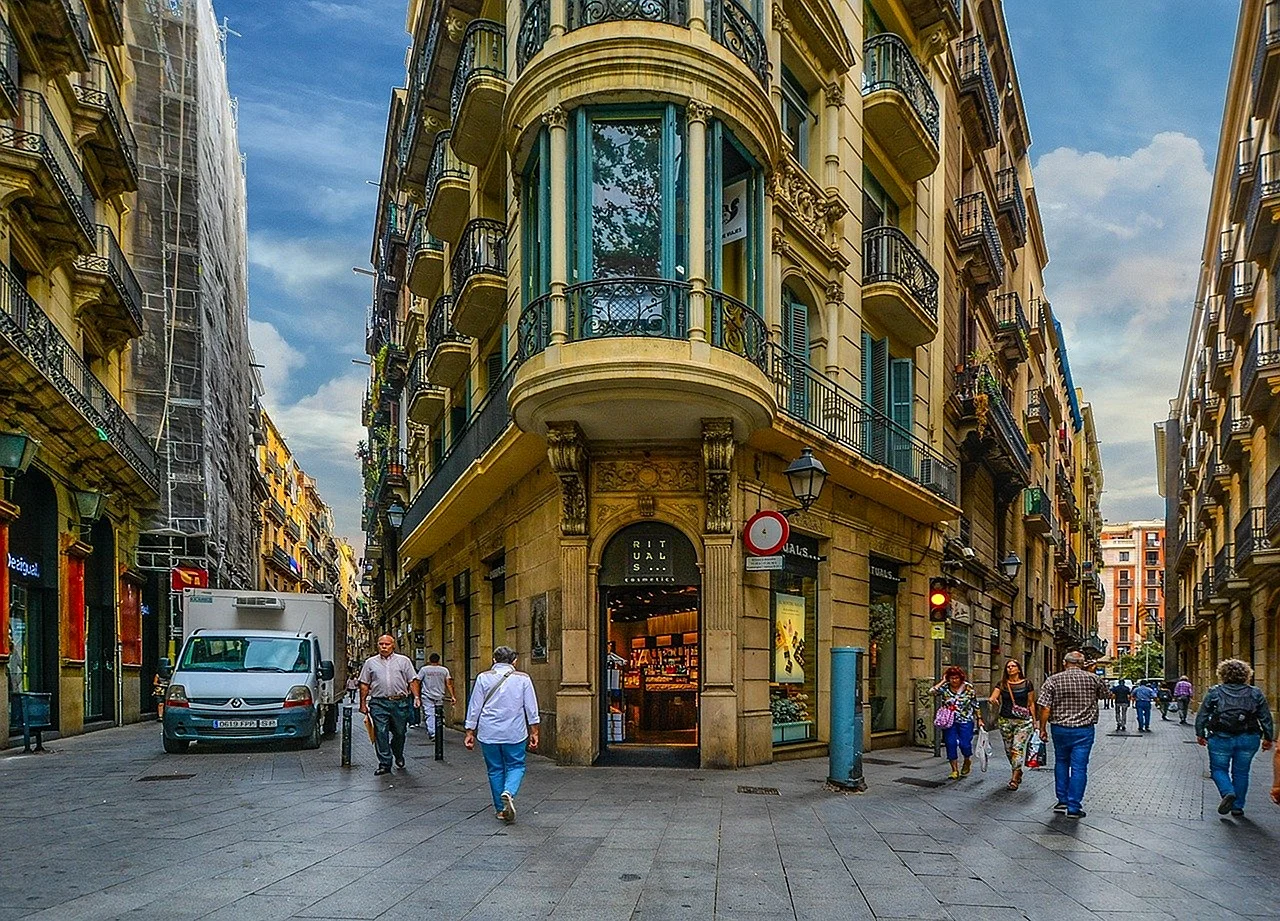 Готический квартал в Барселоне